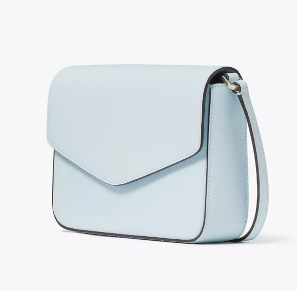 New Kate Spade Sadie Envelope Crossbody Crisp Sky - Picture 3 of 5